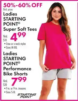 Boscov's Ladies STARTING POINT Super Soft Tees offer
