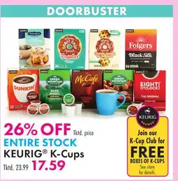 Boscov's KEURIG K-Cups offer