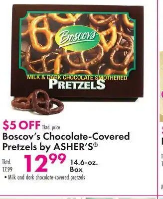 Boscov's Boscov's Chocolate-Covered Pretzels by ASHER'S Tktd offer