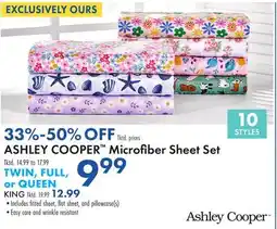Boscov's ASHLEY COOPER Microfiber Sheet Set offer
