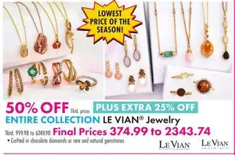 Boscov's LE VIAN Jewelry offer