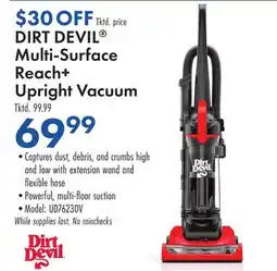 Boscov's DIRT DEVIL Multi-Surface Reach+ Upright Vacuum offer