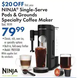 Boscov's NINJA Single-Serve Pods & Grounds Specialty Coffee Maker offer