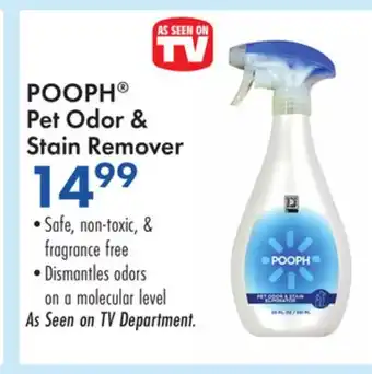 Boscov's POOPH Pet Odor & Stain Remover offer