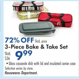 Boscov's 3-Piece Bake & Take Set offer