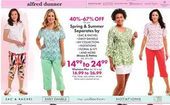 Boscov's Spring & Summer Separates by offer