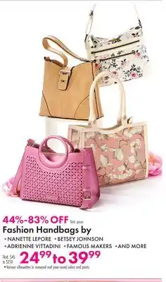Boscov's Fashion Handbags by offer