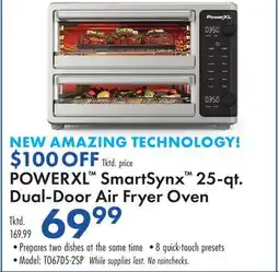 Boscov's POWERXL SmartSynx 25-qt. Dual-Door Air Fryer Oven offer