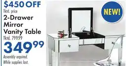 Boscov's 2-Drawer Mirror Vanity Table offer
