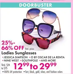 Boscov's Ladies Sunglasses offer