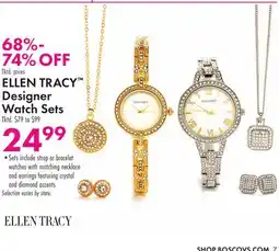 Boscov's ELLEN TRACY Designer Watch Sets offer