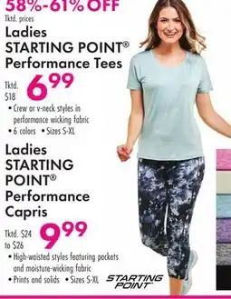 Boscov's Ladies STARTING POINT Performance Tees offer