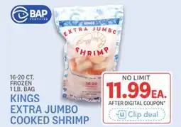 Kings Food Markets KINGS EXTRA JUMBO COOKED SHRIMP offer