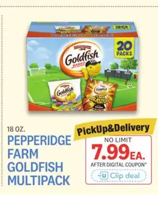 Kings Food Markets PEPPERIDGE FARM GOLDFISH MULTIPACK offer