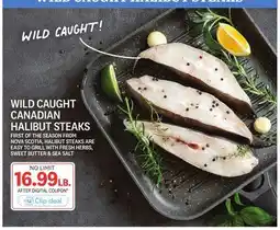 Kings Food Markets WILD CAUGHT CANADIAN HALIBUT STEAKS offer