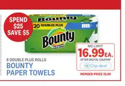 Kings Food Markets BOUNTY PAPER TOWELS offer