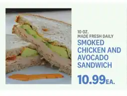 Kings Food Markets SMOKED CHICKEN AND AVOCADO SANDWICH offer