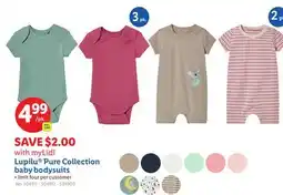 Lidl Lupilu Pure Collection baby bodysuits offer