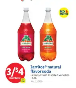 Lidl Jarritos natural flavor soda offer