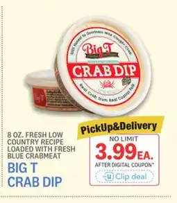 Kings Food Markets BIG T CRAB DIP offer