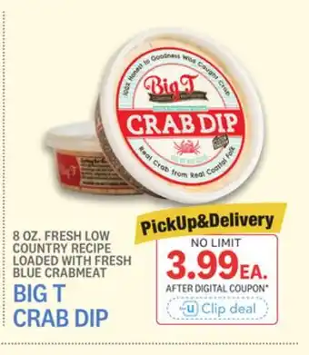 Kings Food Markets BIG T CRAB DIP offer