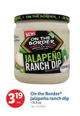 Lidl On the Border jalapeño ranch dip offer