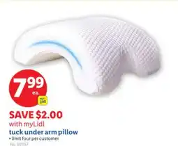 Lidl tuck under arm pillow offer