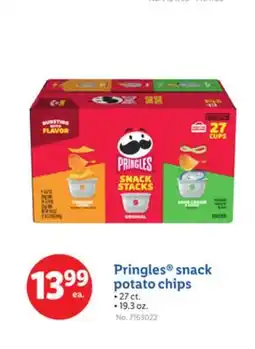 Lidl Pringles snack potato chips offer