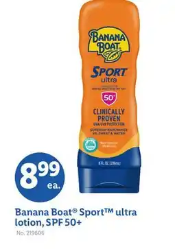Lidl Banana Boat Sport ultra lotion, SPF 50 + offer