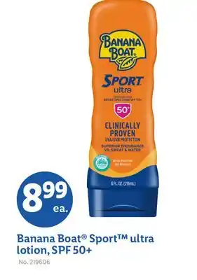 Lidl Banana Boat Sport ultra lotion, SPF 50 + offer