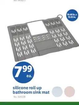 Lidl silicone roll up bathroom sink mat offer