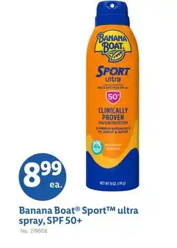 Lidl Banana Boat Sport ultra spray, SPF 50 + offer