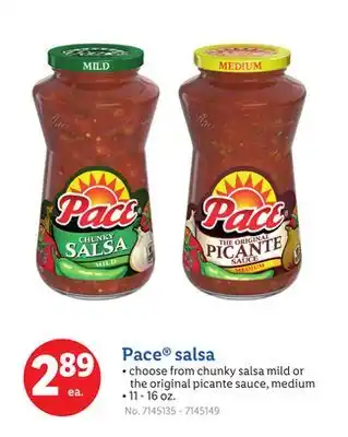 Lidl Pace salsa offer