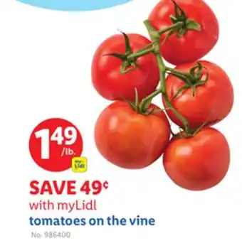 Lidl tomatoes on the vine offer