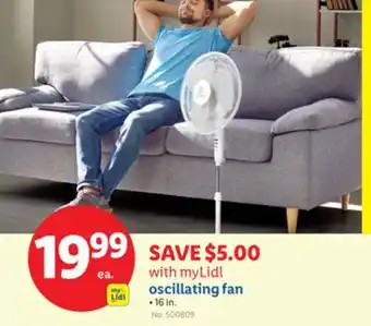 Lidl oscillating fan offer