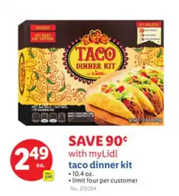 Lidl taco dinner kit offer