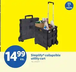 Lidl Simplify collapsible utility cart offer
