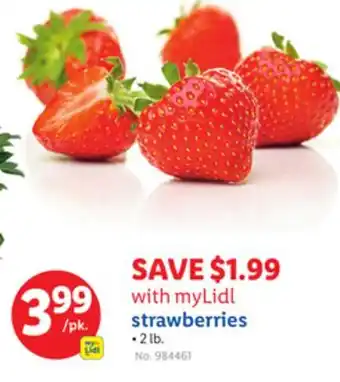 Lidl strawberries offer