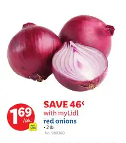 Lidl red onions offer