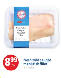 Lidl fresh wild caught monk fish fillet offer