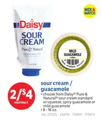 Lidl sour cream/guacamole offer
