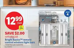Lidl Bright Basics remote control wireless light bars offer