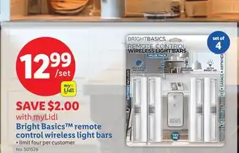 Lidl Bright Basics remote control wireless light bars offer