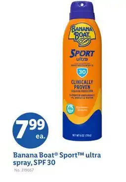 Lidl Banana Boat Sport ultra spray, SPF 30 offer