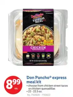 Lidl Don Pancho express meal kit offer
