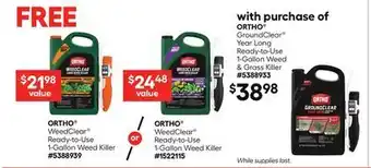 Lowe's GroundClear Year Long Ready-to-Use 1-Gallon Weed & Gross Killer offer