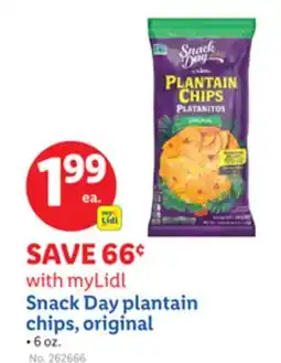Lidl Snack Day plantain chips, original offer