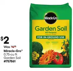 Lowe's Miracle-Gro 0.75-cu ft Garden Soil offer