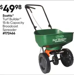 Lowe's Turf Builder 15-lb Capacity Broadcast Spreader offer