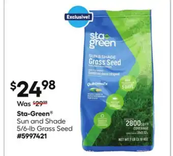 Lowe's Sun and Shade 5/6-lb Grass Seed offer